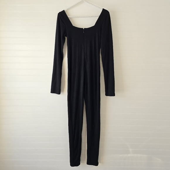 Oh Polly Delanie Square Neck Long Sleeve Bodycon Jumpsuit 8 - Picture 4 of 8